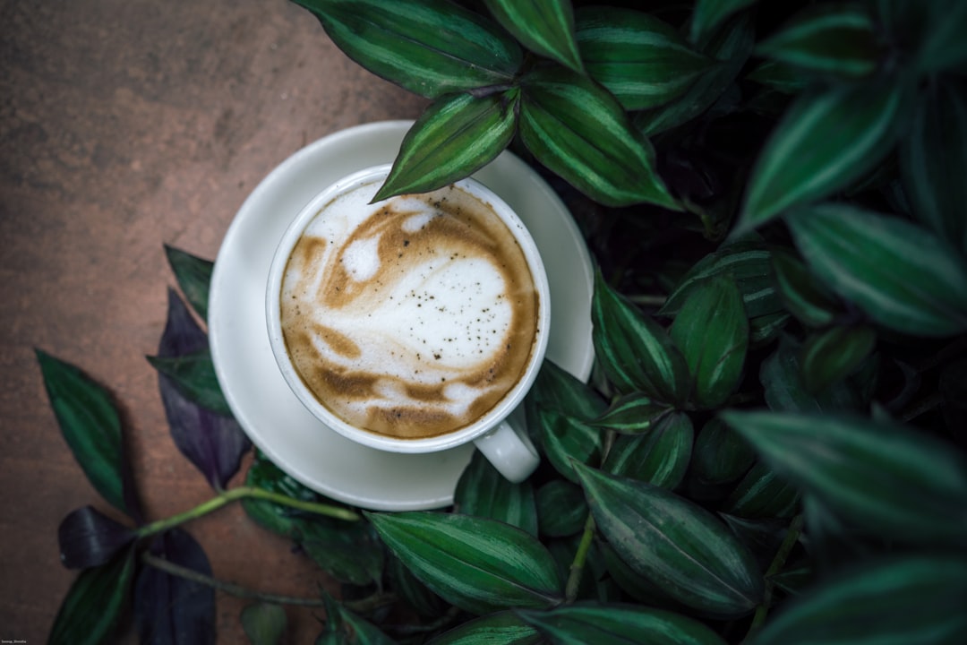 cappuccino on coffee table